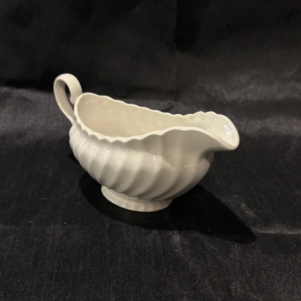 Vintage Johnson Brothers Regency Gravy Boat White Ironstone Made in England